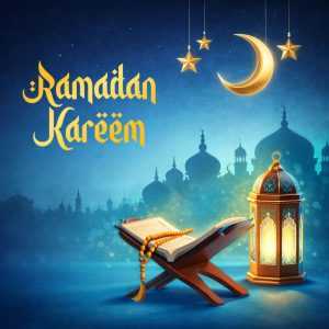 Ramadan Kareem Post Design 2026 PSD – Quran & Lantern Social Media Template