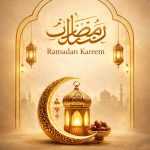 Ramadan Kareem Story Design 2026 – Golden Islamic Social Media Story Template - Free PSD Download Ramadan Kareem Story Design 2026 – Golden Islamic Social Media Story Template