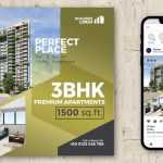 Real Estate Apartment Flat for Sale, Rent Free Instagram Post Design PSD