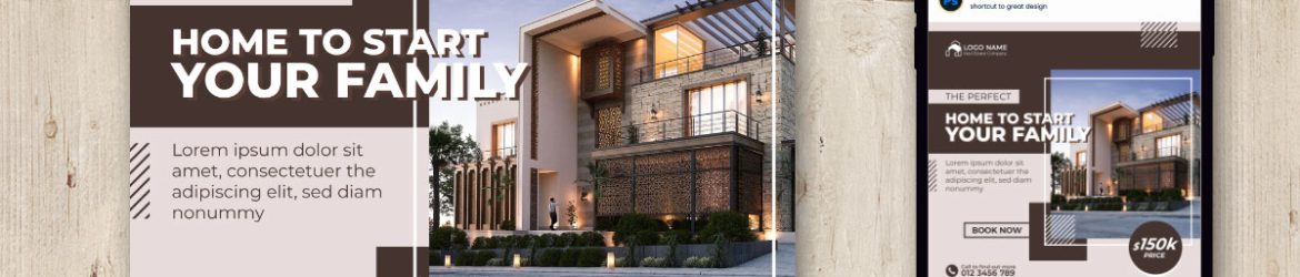 Real Estate Home For Sale Free Instagram Post Design PSD Template