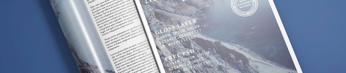 Realistic 3 Free Magazine Mockups PSD sets