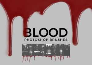 Realistic Blood Photoshop Brushes