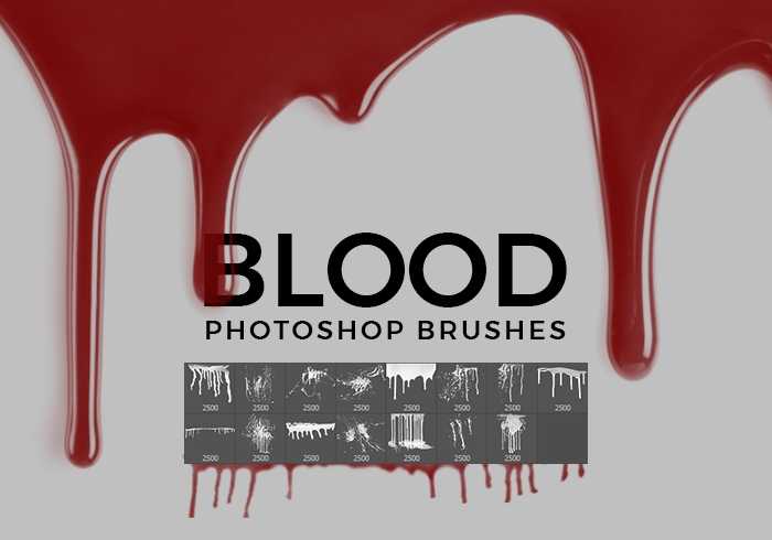Realistic Blood Photoshop Brushes