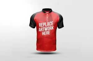 Realistic Soccer Jersey Mockup PSD