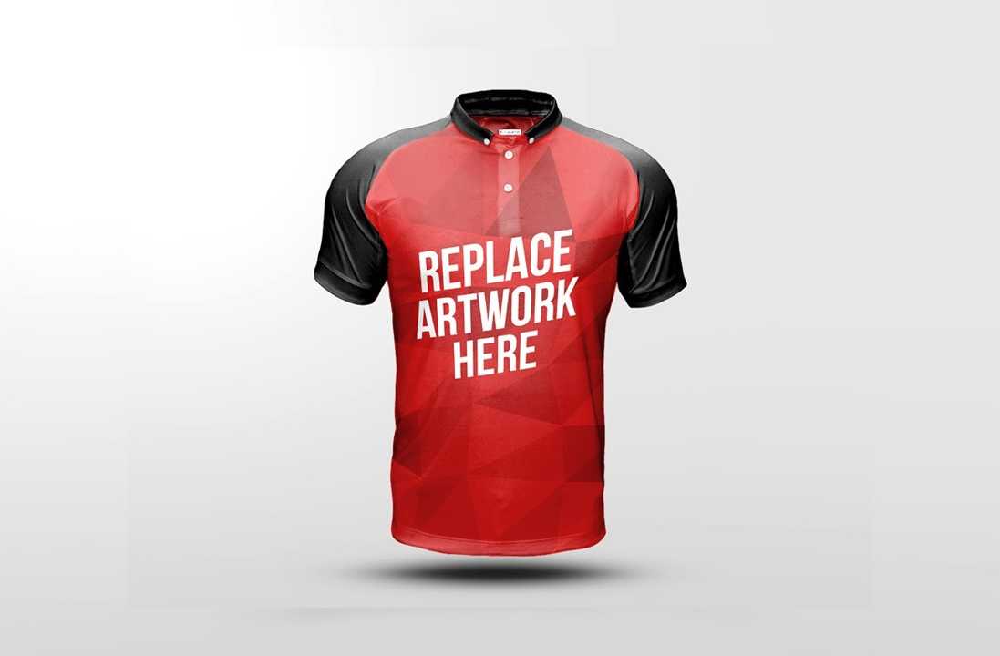 Realistic Soccer Jersey Mockup PSD