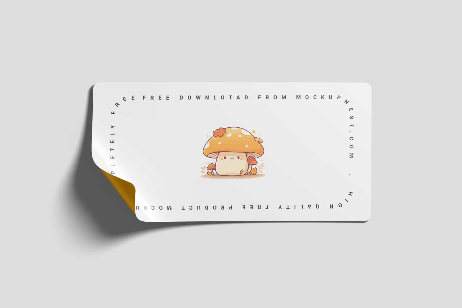 Rectangle Sticker Mockup
