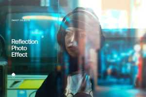 Reflection Photo Effect Free PSD file