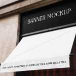 Restaurant Banner & Sun Visor Mockup - Free PSD Download Restaurant Banner & Sun Visor Mockup