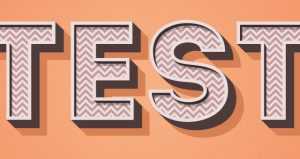 Retro Text Effect Psd