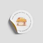 Round Sticker Mockup