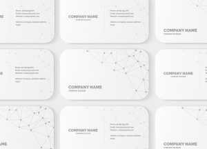 Rounded Corner Business Card Mockup
