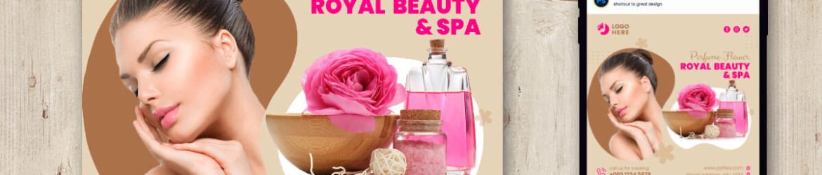 Royal Beauty Spa Salon Free Instagram Post Design PSD Template