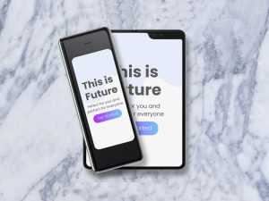 Samsung Galaxy Fold Mockup