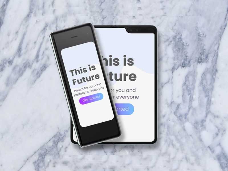 Samsung Galaxy Fold Mockup