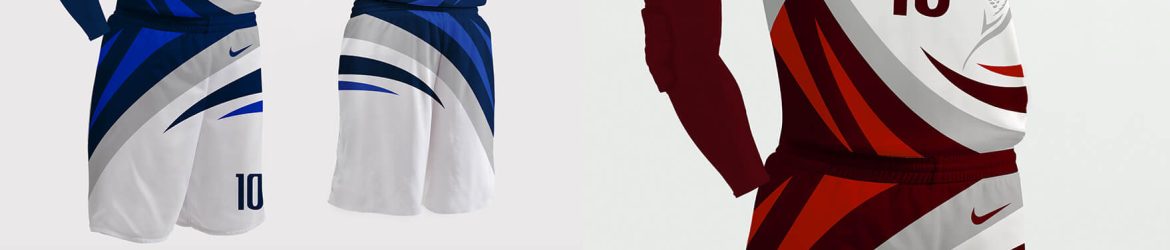 San Agustin Full set Basketball Uniform Jersey Mockup PSD Free