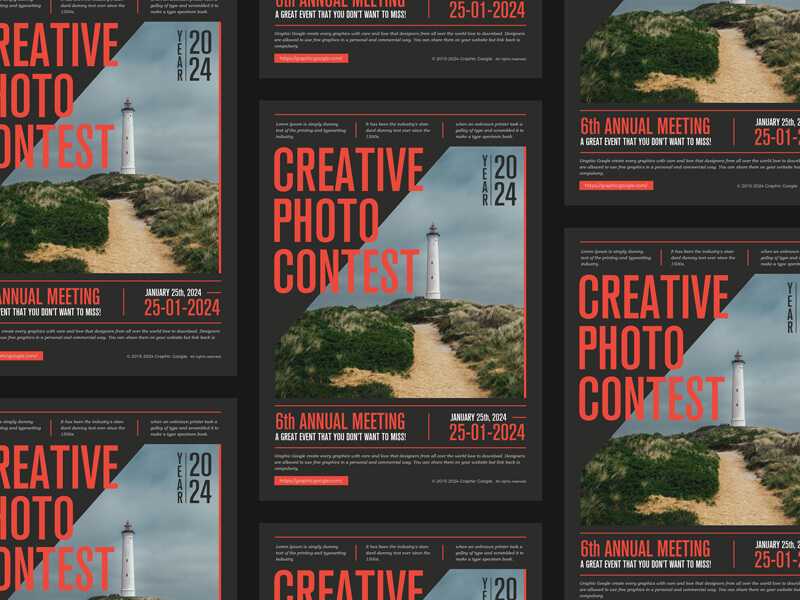 Simple and Minimal Free Flyer PSD Design Template for Photo Contest