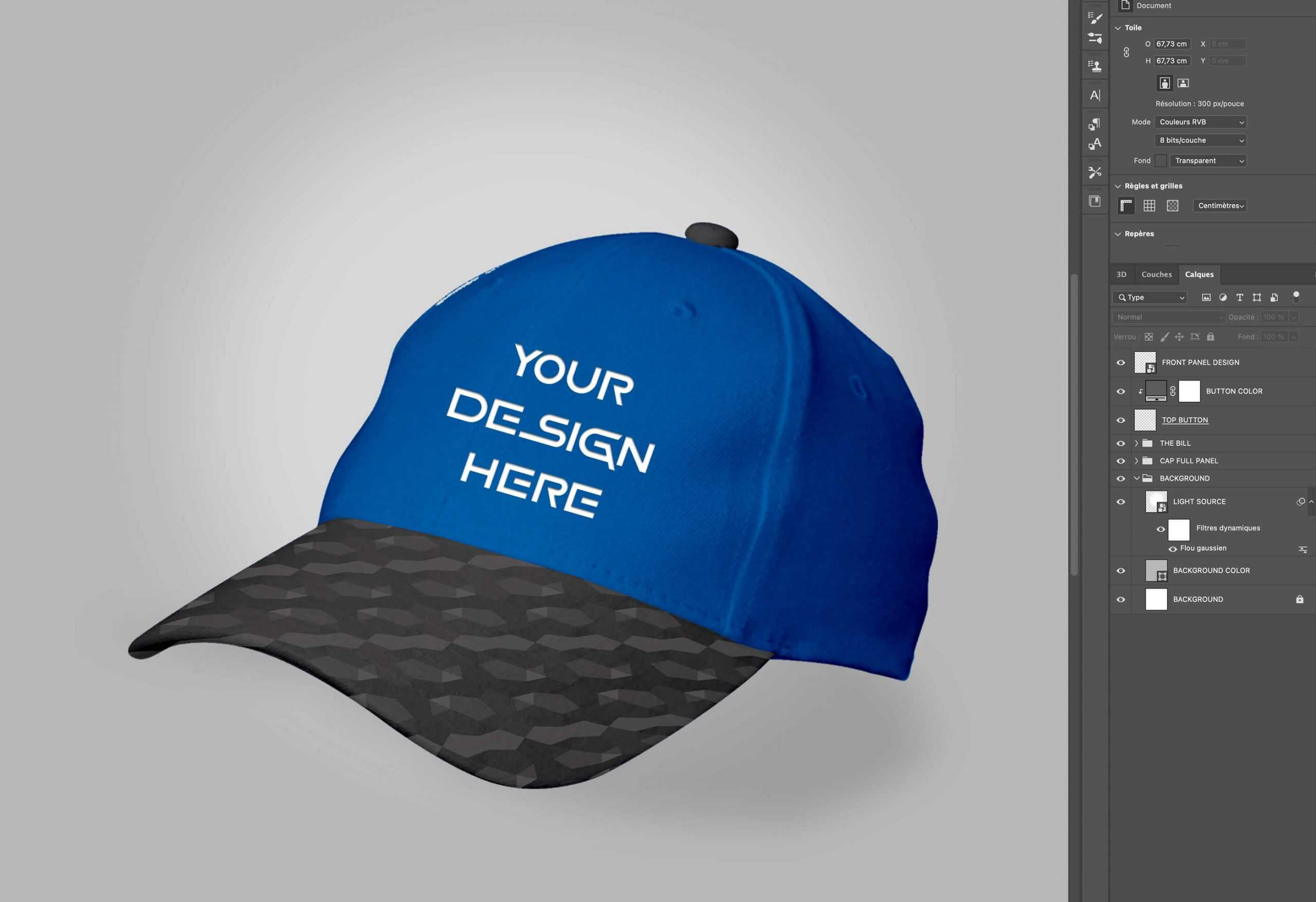 Simple Cap Mockup PSD Free