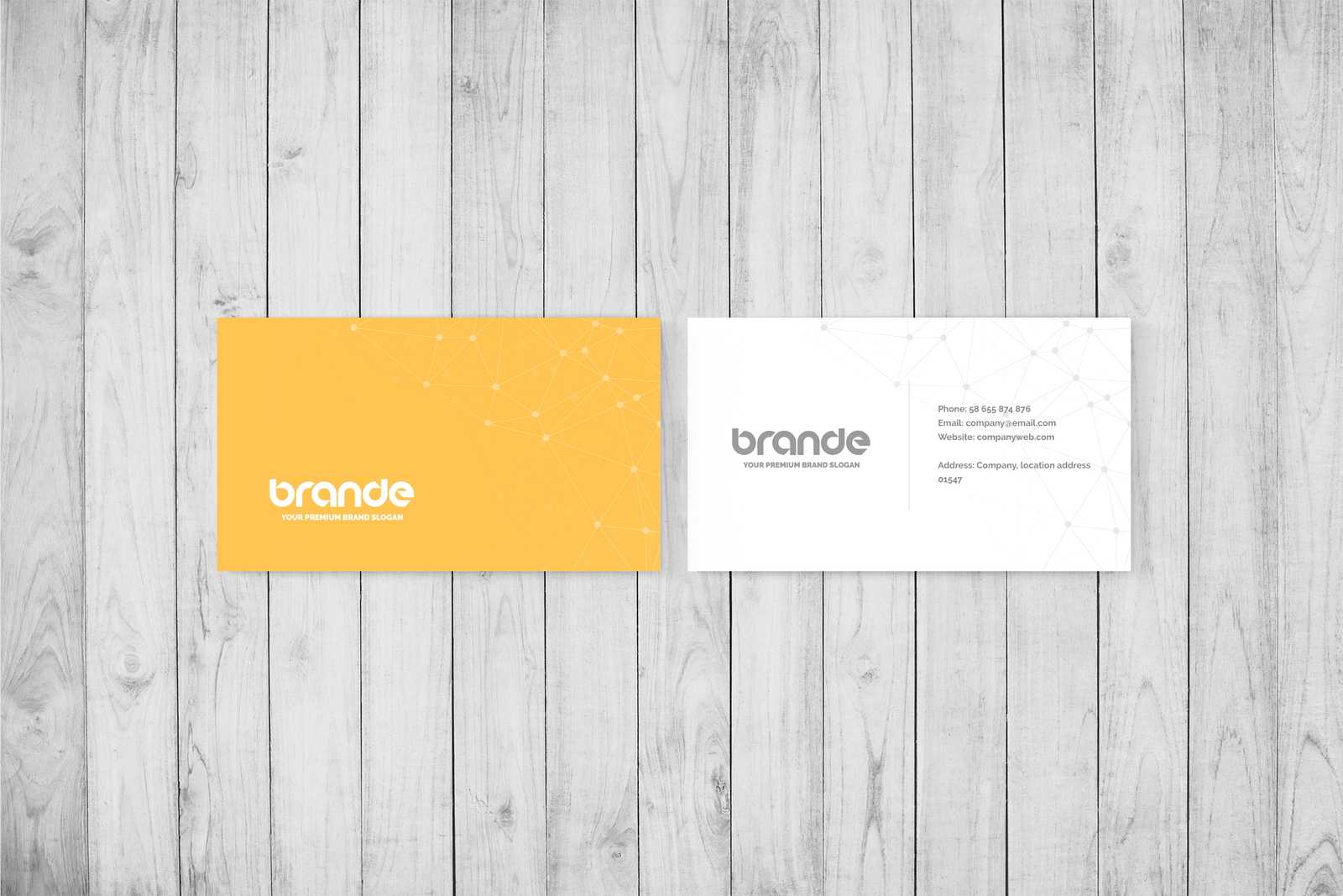 Simple Free Business Card Mockup
