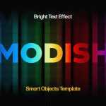 Simple Free Motion Gradient Text Effect PSD file