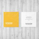 Simple Square Business Card Mockup