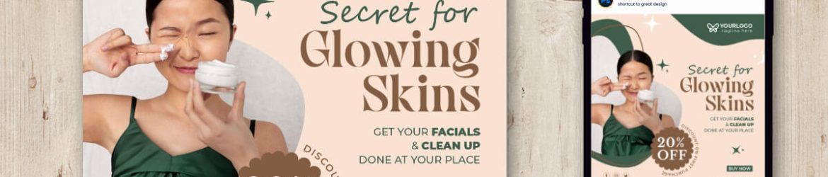 Skin Care Product Free Social Media Post Design PSD Template