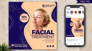 Skin Care Product Free Social Media Post Design PSD Template