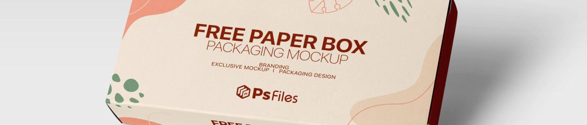 Slim Rectangle Packaging Paper Box Mockup PSD for Free