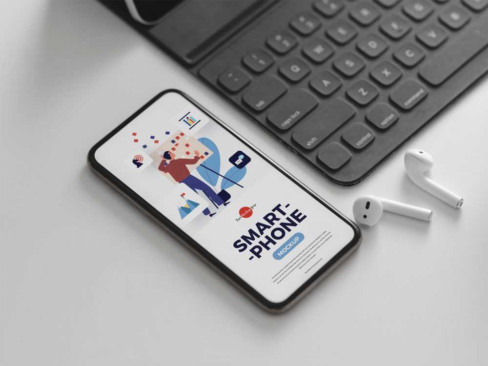 Smartphone Free Mockup PSD - Free Device Mockups | PsFiles