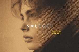 Smudged Dust Line Photo Effect PSD file Free Download