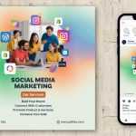 Social Media Marketing Agency Instagram Post Template Free PSD File - Digital Marketing Promotion Design