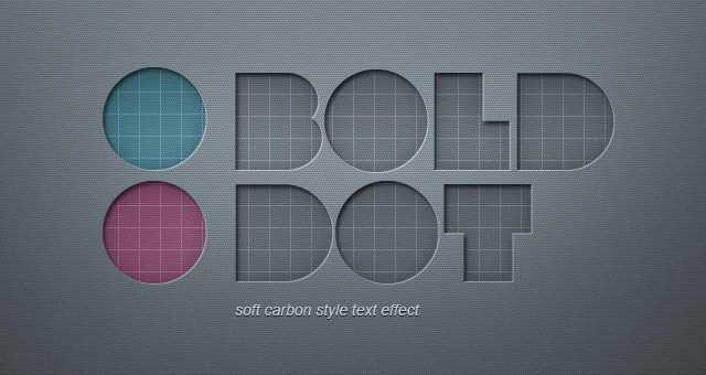 Soft Carbon Text Effect
