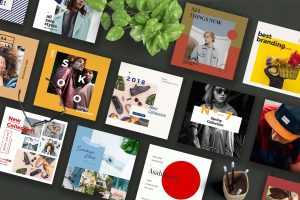SOKA Colorful Social Media Pack Templates