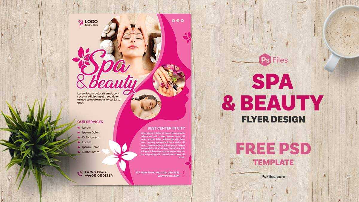 Spa and Beauty Parlour Free PSD Flyer Template