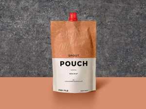 Spout Pouch Package Free Mockup