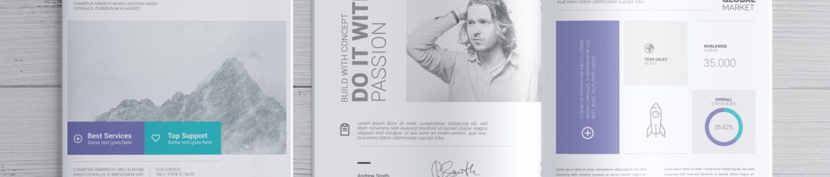 Square Brochure Catalog Mockup