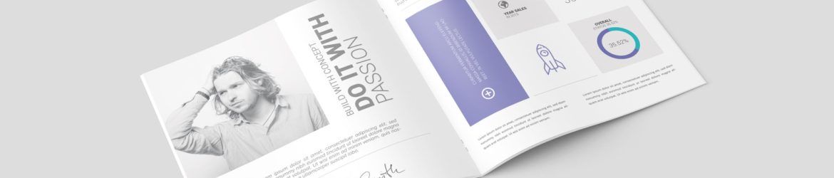 Square Brochure Mockup
