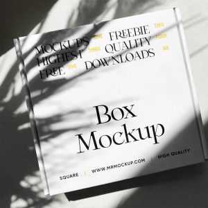 Square Package Mockup