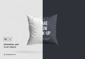 Square Pillow Mockup