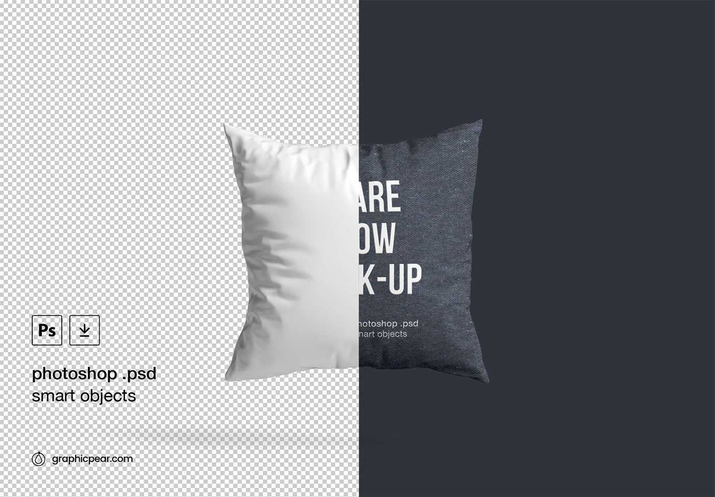 Square Pillow Mockup