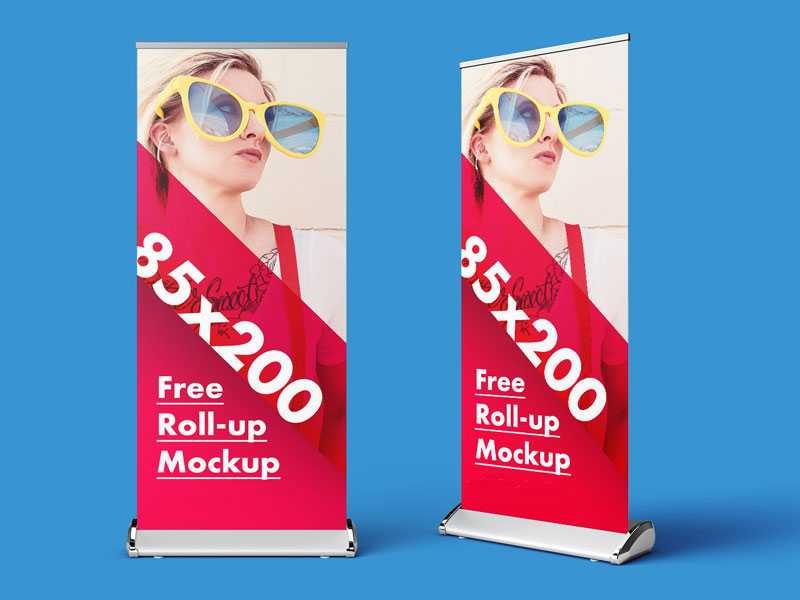 Stand Roll-up PSD Mockup