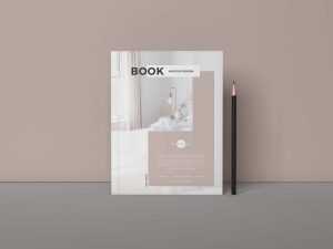 Standing Book Mockup