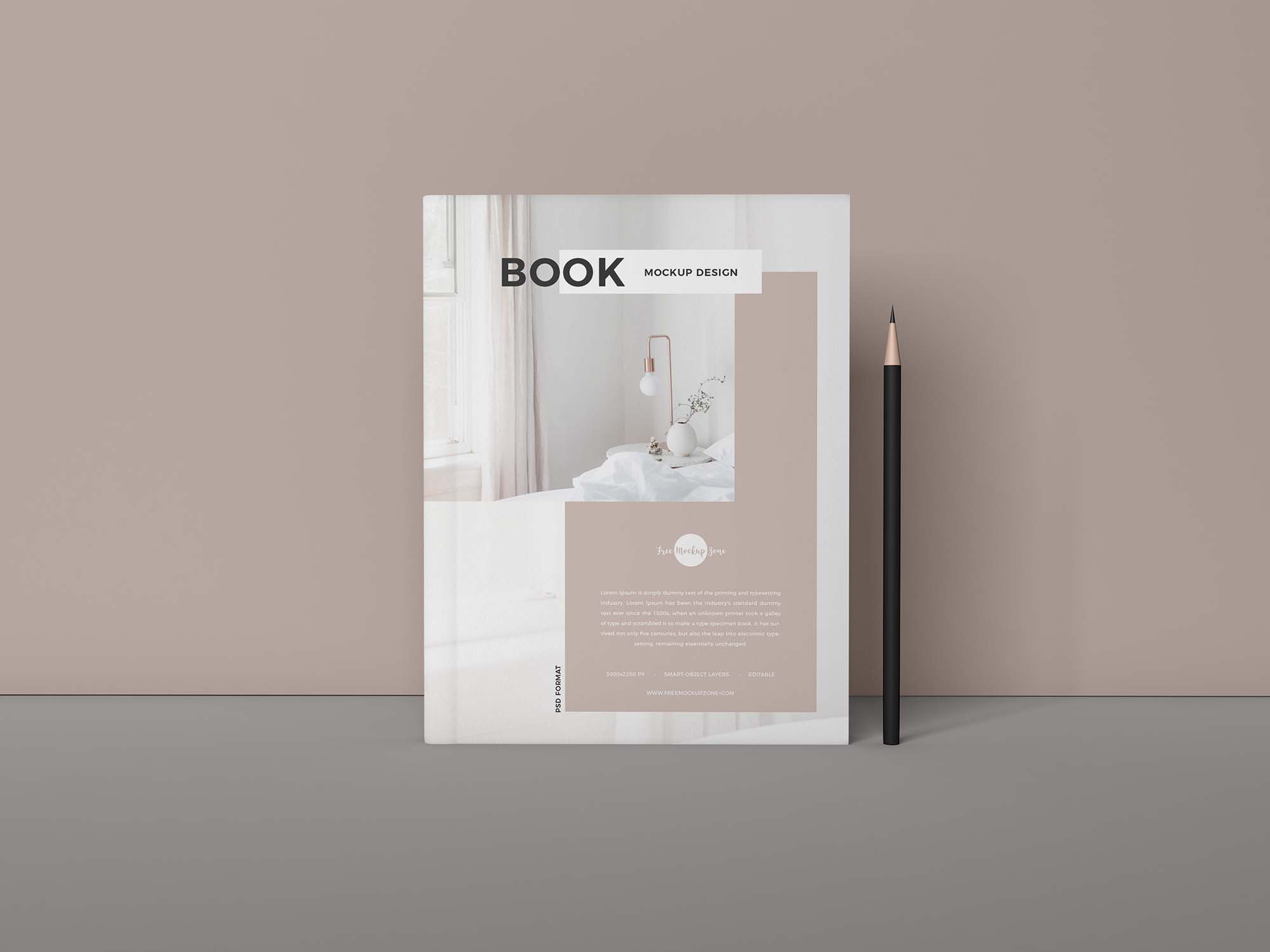 Standing Book Mockup