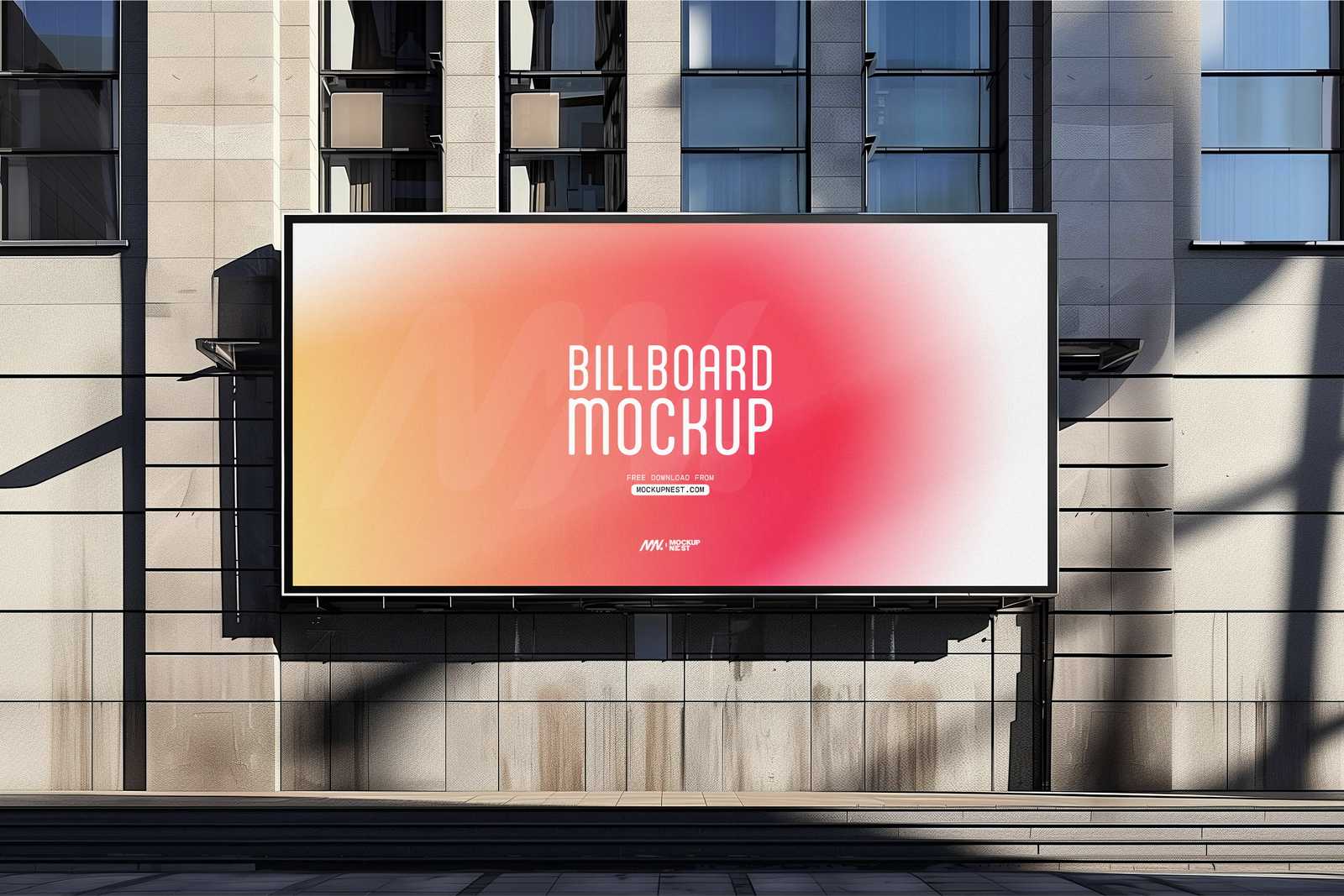 Street Billboard Mockup