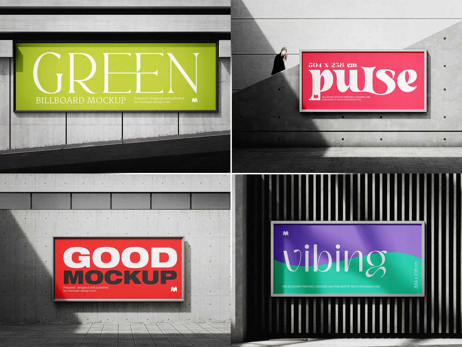 Street Photography Style Billboard Mockup