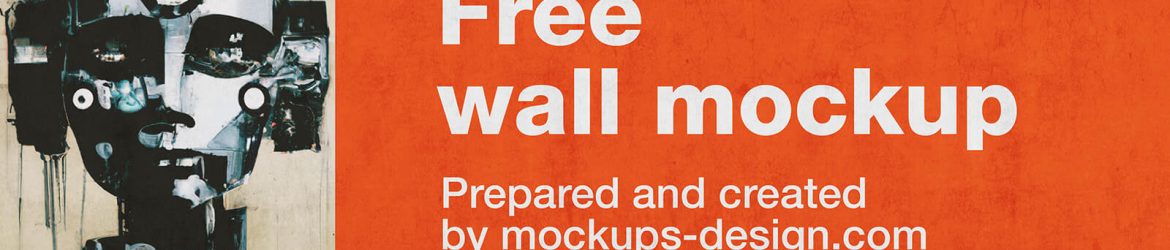 Street Wall Painted Mockup Free PSD
