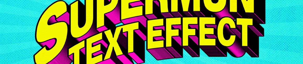 Superhero Comic Text Effect PSD