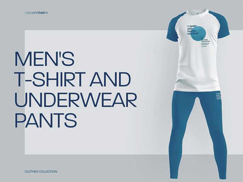 T-Shirt and Pants Mockup Free PSD