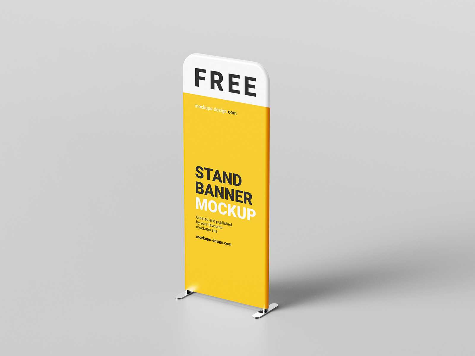 Tall Display Stand Mock-up PSD for Free