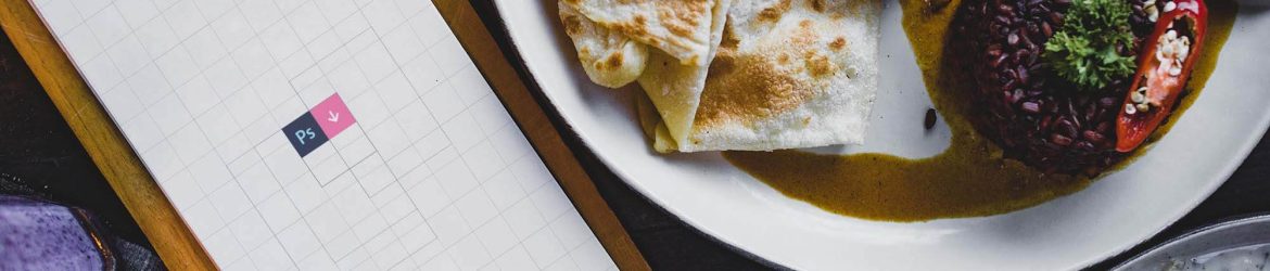Tall Restaurant Menu Mockup PSD free