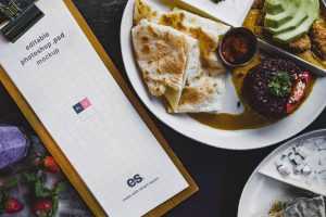 Tall Restaurant Menu Mockup PSD free